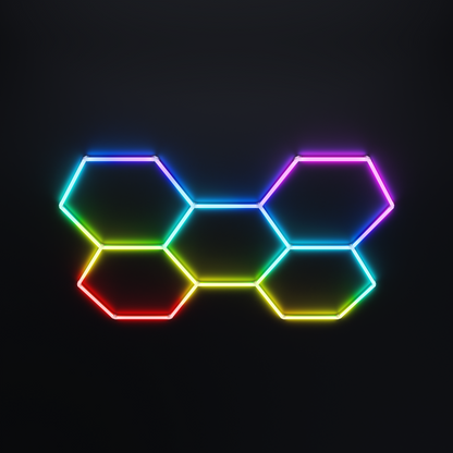 Hexagon Lighting RGB 5 Grid System