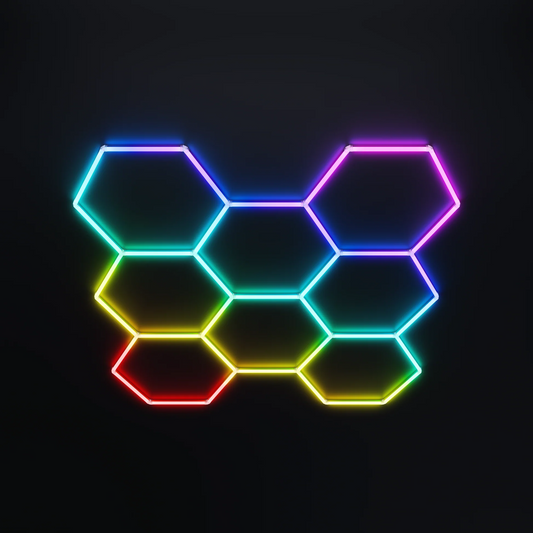 Hexagon Lighting RGB 8 Grid System